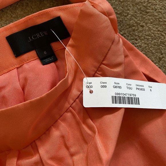 J. Crew Coral Tea-length (Midi) Tie Skirt - Picture 5 of 5